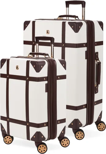Vista 12 de SwissGear 7739 Maleta rígida con ruedas giratorias, color rubor, juego de 2 piezas (19/26)