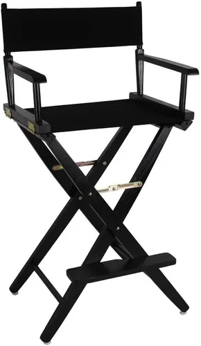 Vista 27 de American Trails Silla de director extra ancha de 18.0 in, marco negro con lona negra premium