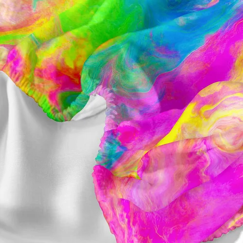 Vista 4 de AILONEN Sábana Bajera Ajustable con Tie Dye Tamaño Twin, Sábanas de Cama Coloridas de Estilo Hip-hop Superior para Niñas Adolescentes Niños, Juego