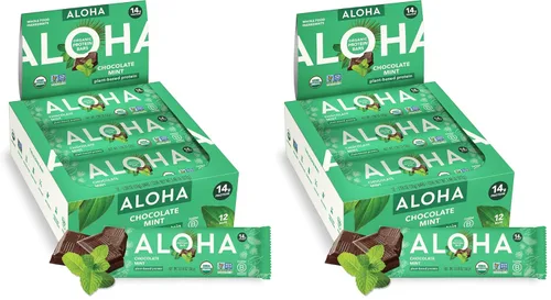 Vista 40 de ALOHA Barras de Proteína Orgánicas a Base de Plantas - Paquete de Variedad de 6 Sabores - 12 Unidades, Barras de 1.9oz - Aperitivos Veganos, Bajo