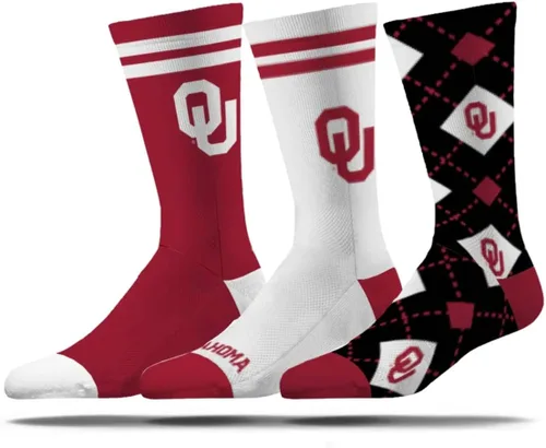 Vista 12 de Strideline Calcetines de vestir de la NCAA para hombre, colección Campus, paquete de 3, talla única