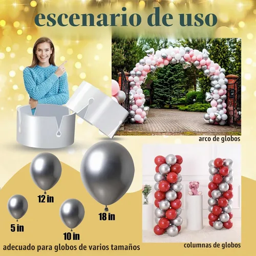 Vista 6 de 100 clips de anillo para soporte de globos, columnas, arcos, torre, lazos de plástico para arco, suministros de fiesta, pequeñas herramientas