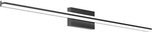 Vista 34 de SOLFART Luces de tocador de baño sobre espejo 14W 60 cm Luz de baño moderna negra 6000K ND