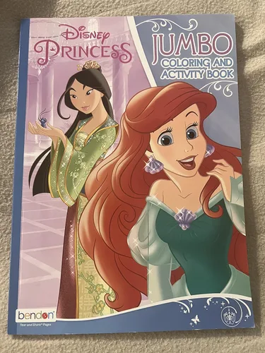 Vista 7 de Bendon Disney Princess - Libro para colorear y actividades con la princesa Tiana y Ariel