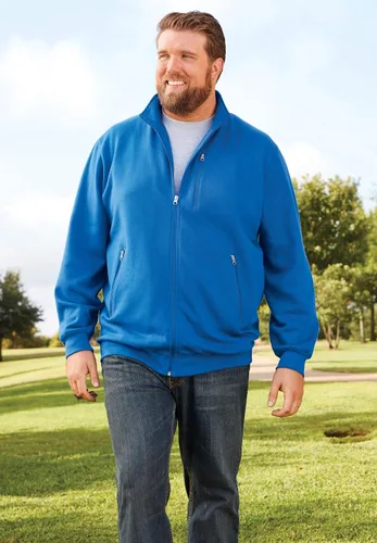 Vista 3 de KingSize Chaqueta de forro polar con cremallera completa para hombre, Multi