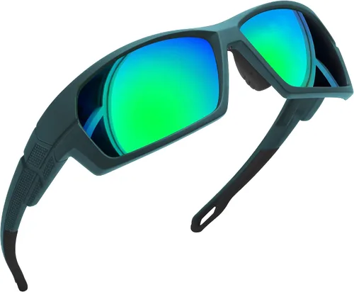 Vista 11 de Joopin Rectangle Sports Sunglasses Polarized UV400 Protection Wrap Around
