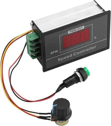 Vista 8 de 6-60V 30A PWM DC Motor Controlador de velocidad Regulador digital Pantalla de interruptor de velocidad variable Control LED Placa de circuito