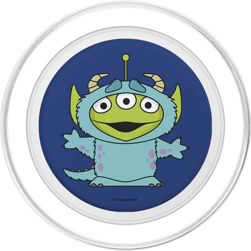 Vista 2 de Disney Pixar Toy Story Alien In Sulley - Disfraz PopSockets MagSafe PopGrip para iPhone