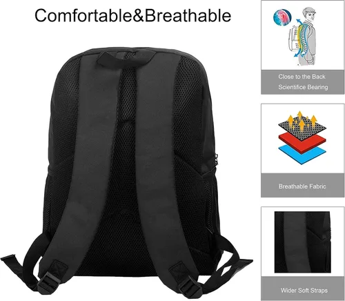Vista 3 de 3D Backpack Multifunction Unisex Bookpack for Travel Daily Use Laptop Bag 17 Inch Teens Adults