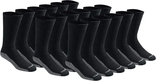 Vista 8 de Dickies Men's Dri-tech Original Moisture Control Crew Socks, Available in M-xxl (6, 12, 18 Pairs)