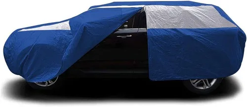 Vista 3 de Funda para auto SUV de tamaño mediano de Titan, de poliéster 210T de color brillante, 188-206". Impermeable, con protección UV, resistente a