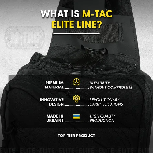 Vista 4 de M-Tac Elite - Bolso de transporte táctico EDC con funda oculta para el pecho CCW