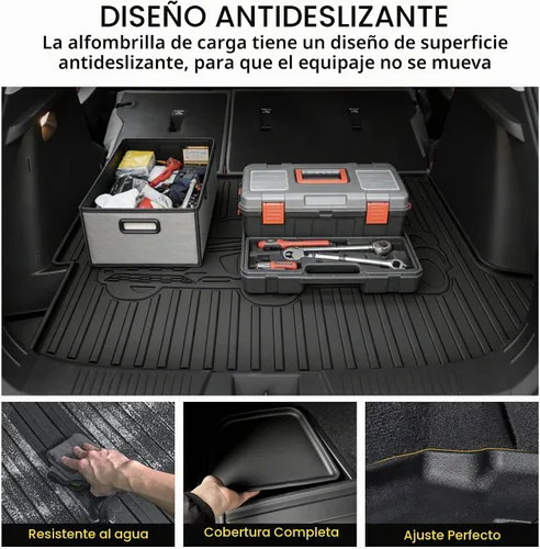 Vista 3 de TTX LIGHTING - Alfombrilla de maletero personalizada para Trax 2024 2025 2026 - Alfombrilla de goma TPE para todo tipo de clima para maletero
