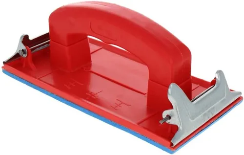Vista 3 de Utoolmart Lijadora de mano con mango, soporte para papel de lija para madera, paneles de yeso, pulido de metal, 1 unidad