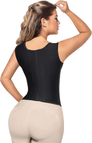 Vista 3 de Forma Tu Cuerpo, Faja Colombiana, Cintura Entrenador Cincher Chaleco Látex Faja Espalda y Control Abdominal
