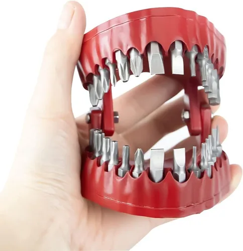 Vista 3 de MIMIRACLE Soporte para brocas para dentadura, regalo de broca para dentistas y manitas, con capacidad para hasta 28 puntas, organizador de puntas