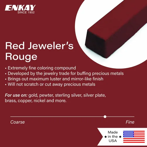 Vista 3 de Enkay – 4 oz Joyeros Rouge compuesto de pulido