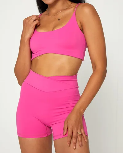Vista 3 de Danysu Sujetador deportivo sin espalda, parte superior de entrenamiento suave con relleno extraíble, brasier de entrenamiento de yoga con tiras