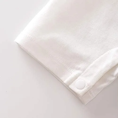 Vista 3 de Yierying - Mono de verano para bebés y niñas, 100 % algodón, diseño de mameluco