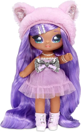 Vista 3 de Na Na Na Surprise Family Fashion Dolls Multipack - 2 muñecas, gatito para mascotas, accesorios