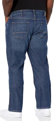 Vista 2 de Nautica Traditional Collection - Pantalón de mezclilla para hombre, ajuste relajado.