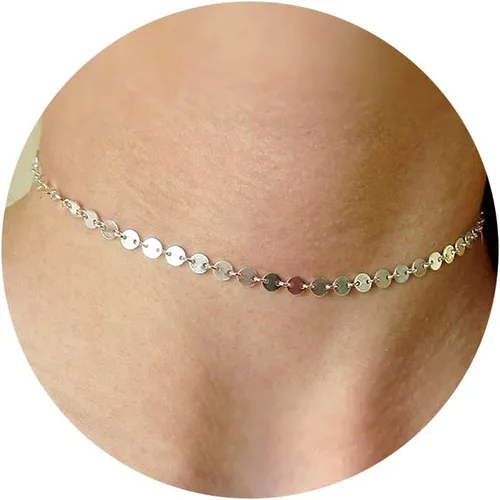 Vista 18 de CHESKY Collar con dije de satélite de moda para mujer, chapado en oro de 14 quilates/chapado en plata, gargantilla delicada, collares de cuentas