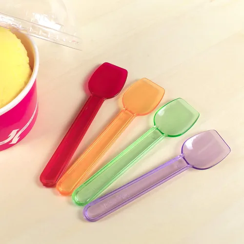 Vista 11 de Karat U2400 (arcoíris) - Cuchara desechable de gelato de 3.7 pulgadas, color arcoíris (paquete de 2000)