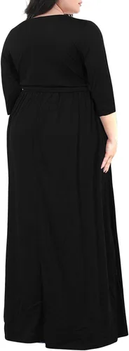 Vista 2 de Nemidor - Vestido largo de manga 34 con estampado floral, para mujer