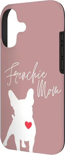 Vista 2 de Frenchie Mom - Carcasa para iPhone 17, diseño de bulldog francés