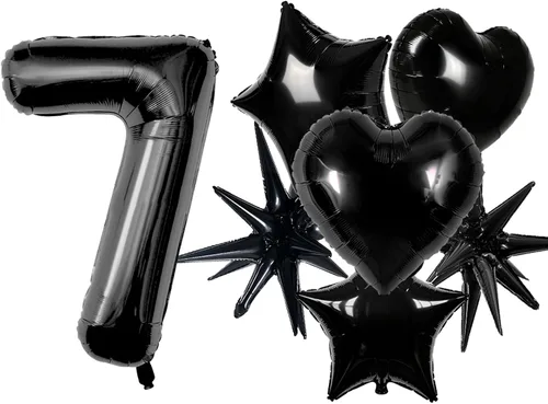 Vista 16 de TONIFUL Globos grandes de helio de letras B negras grandes de 40 pulgadas, globos de aluminio Mylar para decoración de suministros de fiesta