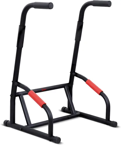 Vista 9 de Sunny Health & Fitness Power Tower Dip Station & Pull-Up Bar, Multi-Function Strength Training Equipment with Captain’s Chair, Push-Up Bars & Core