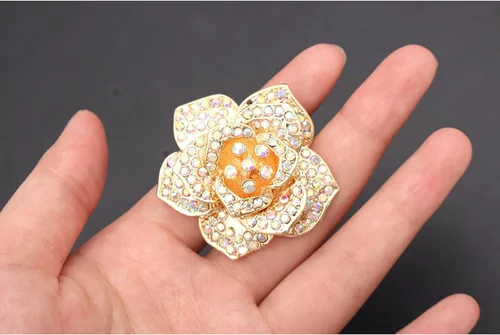 Vista 3 de Anillo de moda para mujer anillo de boda compromiso circonita platinada anillo de cóctel elástico para mujer anillo de Navidad de cristal para mujer