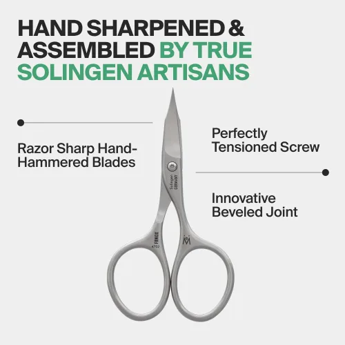 Vista 5 de GERMANIKURE Set de manicura de 8 piezas en estuche de cuero - FINOX herramientas de acero inoxidable hechas a mano en Solingen Alemania - Cuidado