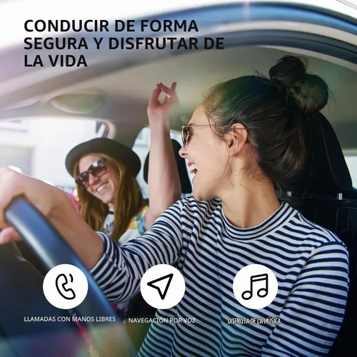 Vista 6 de Smof Adaptador auxiliar a Bluetooth, BT5.2, llamadas manos libres