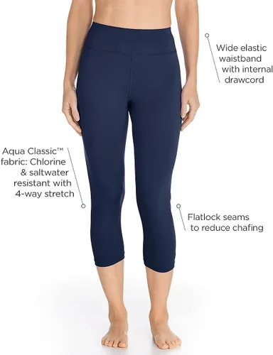 Vista 2 de Coolibar Capris de natación para mujer con protección solar UPF 50+