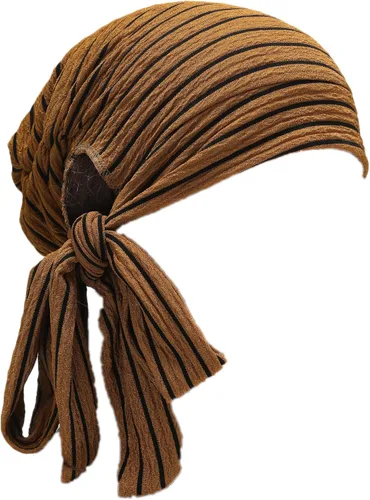 Vista 25 de ZLYC Gorro de quimioterapia para mujer, bufanda suave para la cabeza, gorro elástico Verde sólido