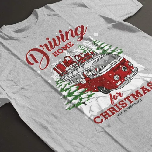 Vista 4 de Volkswagen Camiseta de mujer Driving Home for Christmas