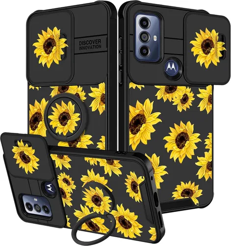 Vista 7 de Funermei Funda para Moto G Stylus 5G 2022, funda para teléfono con diseño de calavera de esqueleto para mujeres y niñas, diseño gótico, Como