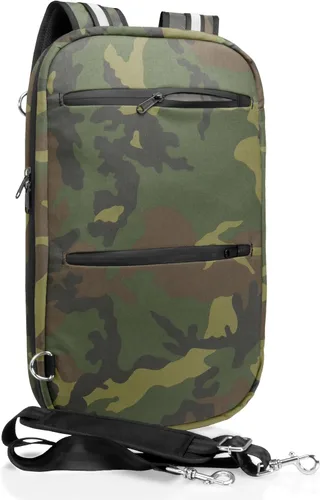 Vista 11 de Bolsa FLEX Faraday para laptops, tabletas y dispositivos electrónicos de tamaño mediano ~ Defensa de seguimiento/piratería ~ Backwoods Camo