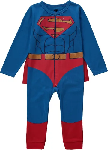 Vista 7 de DC Comics Toddler Boys Superhero Costume - Zip Up Jumpsuit with Cape