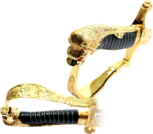 Vista 4 de Espadas alemanas oficiales Katana espada templada completa pieza histórica