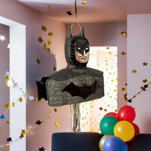 Vista 4 de Piñata de Batman, Piñata 3D, talla única , Multicolor