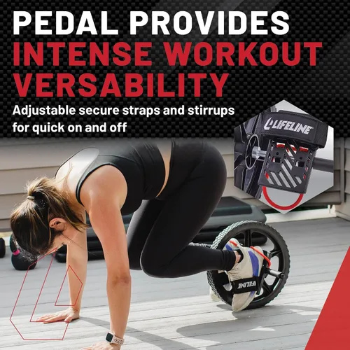 Vista 5 de Lifeline Rueda eléctrica para fitness funcional de cuerpo completo - Fortalece los abdominales, el núcleo, la parte inferior y la parte superior
