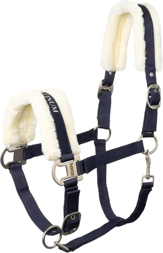Vista 10 de HORZE Howard Forro Polar Suave Acolchado Ajustable de Poliéster Cabestro de Caballo - Negro - Caballo