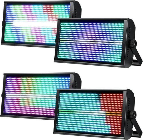 Vista 10 de Betopper LF4808 Luces de efecto estroboscópico de matriz de 260 W, luces estroboscópicas de lavado y cegadoras, mapeo de píxeles y efectos