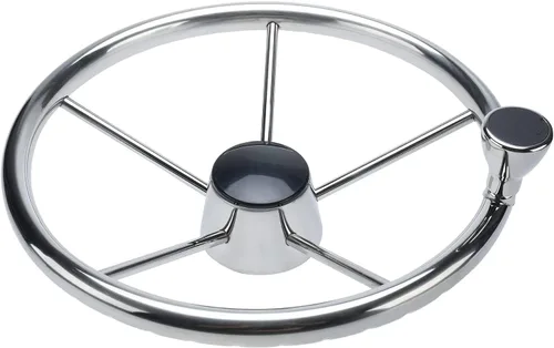 Vista 3 de Sistema de Dirección Fuera de Borda para Volante de Barco, Cable de Dirección Marina de 14 Pies, Sistema de Dirección Marina de 3/4'' de Eje