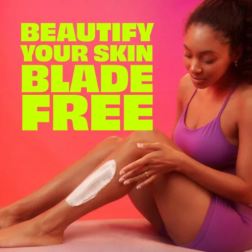 Vista 2 de Nair Crema Corporal para Eliminar el Cabello, Aloe Calmante y Lirio de Agua, Crema para Eliminar el Vello Corporal Testada por Dermatólogos