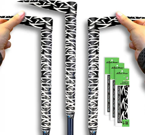 Vista 8 de ALIEN PROS Paquete de 6 cintas para envolver agarre de golf Tetris & Hyperplane Mix - ReGrip en 1 minuto