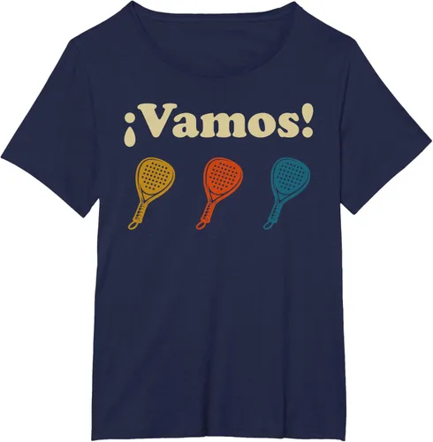Vista 14 de Camiseta Vamos Padel Player Sport en Español Retro Hombre