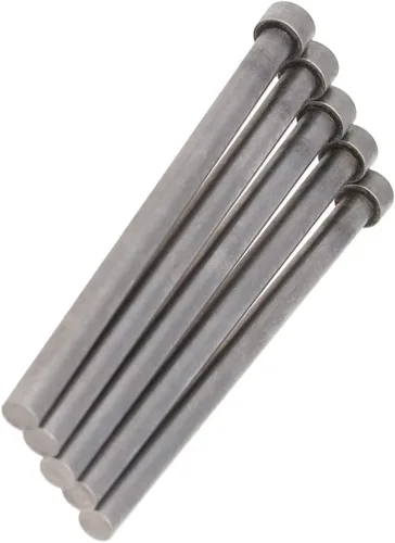 Vista 9 de Auniwaig 0.059 in de diámetro punta redonda de acero recto eyector Pin Punch 3.937 in largo gris plateado 20pcs